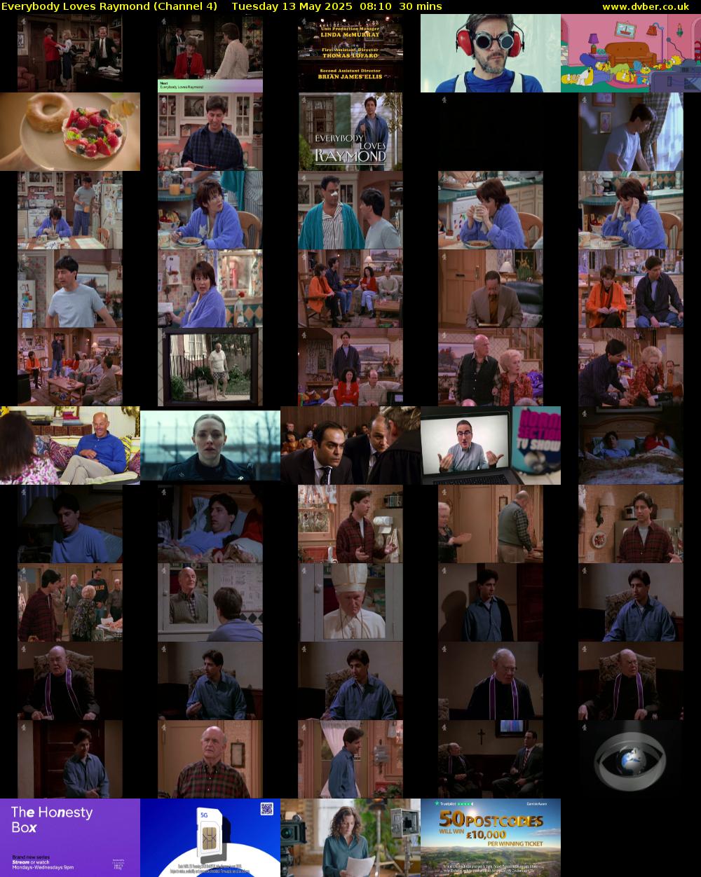 Everybody Loves Raymond (Channel 4) Tuesday 13 May 2025 08:10 - 08:40