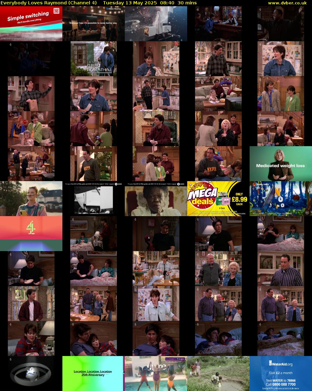 Everybody Loves Raymond (Channel 4) Tuesday 13 May 2025 08:40 - 09:10