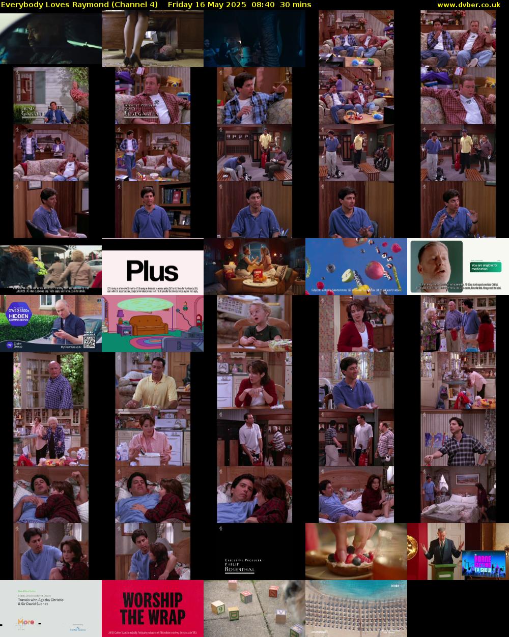 Everybody Loves Raymond (Channel 4) Friday 16 May 2025 08:40 - 09:10