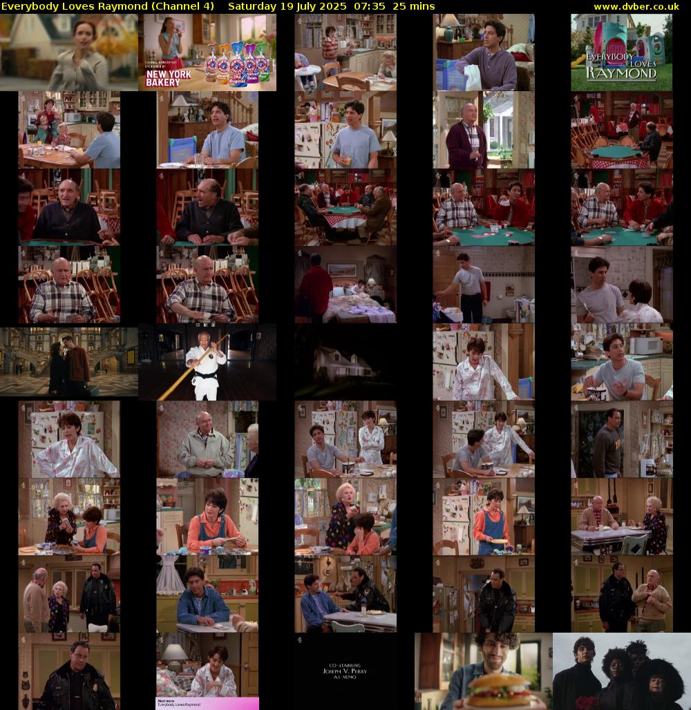Everybody Loves Raymond (Channel 4) Saturday 19 July 2025 07:35 - 08:00