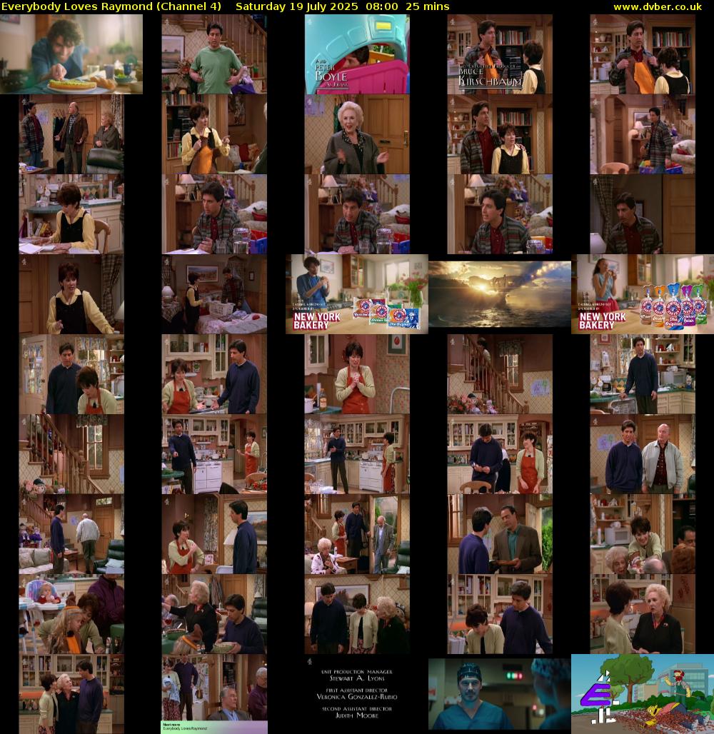 Everybody Loves Raymond (Channel 4) Saturday 19 July 2025 08:00 - 08:25