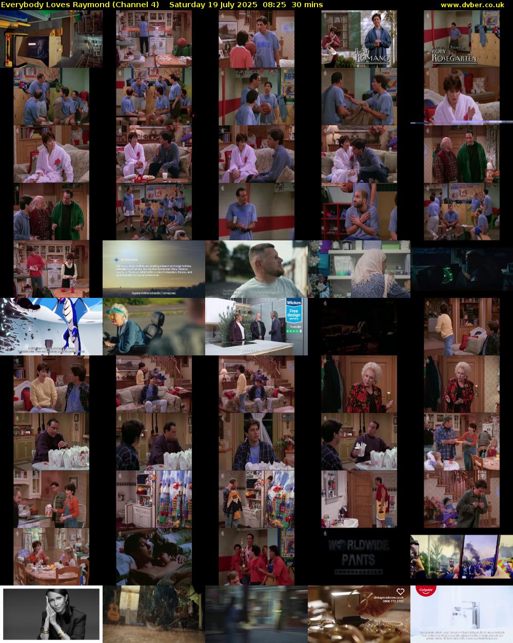 Everybody Loves Raymond (Channel 4) Saturday 19 July 2025 08:25 - 08:55