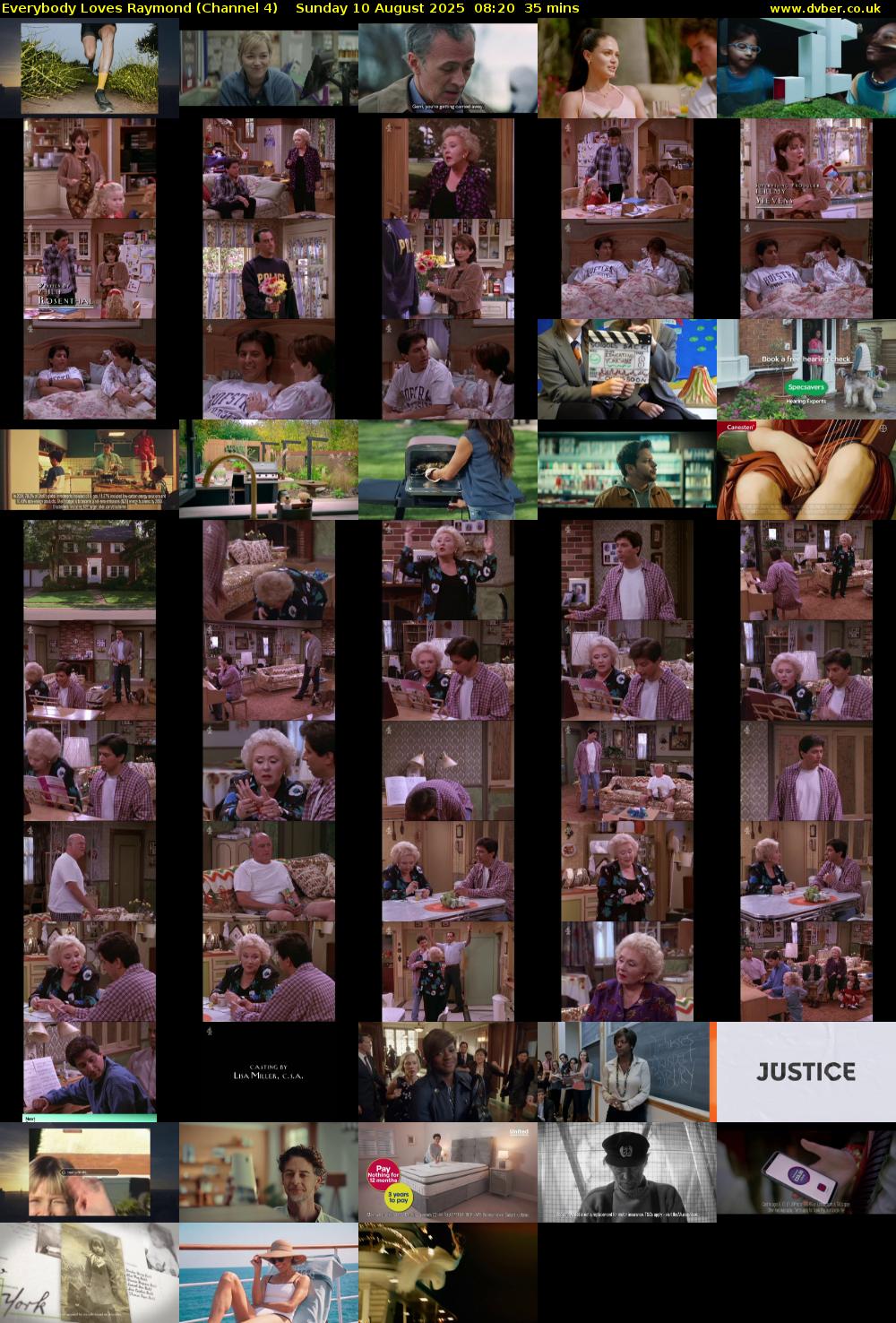 Everybody Loves Raymond (Channel 4) Sunday 10 August 2025 08:20 - 08:55