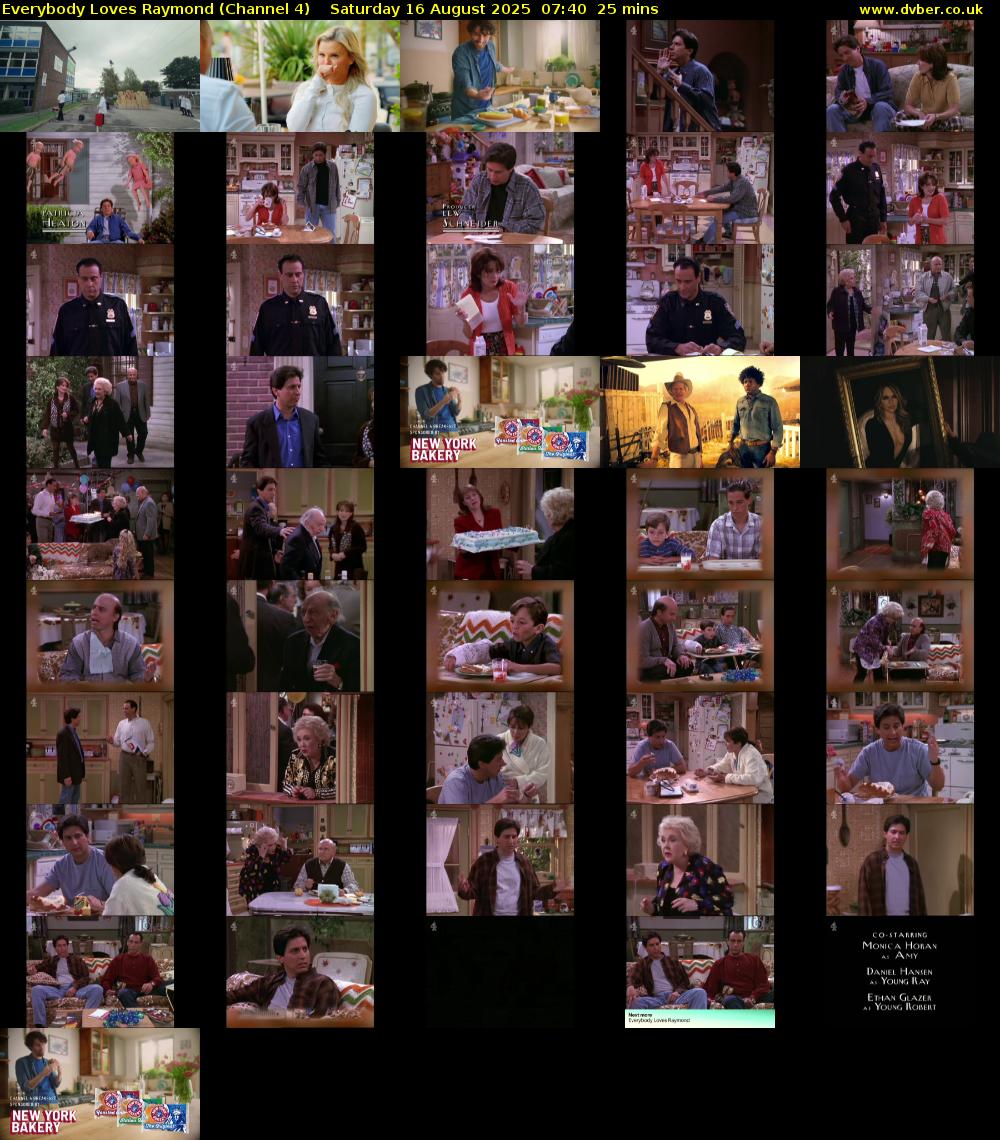 Everybody Loves Raymond (Channel 4) Saturday 16 August 2025 07:40 - 08:05