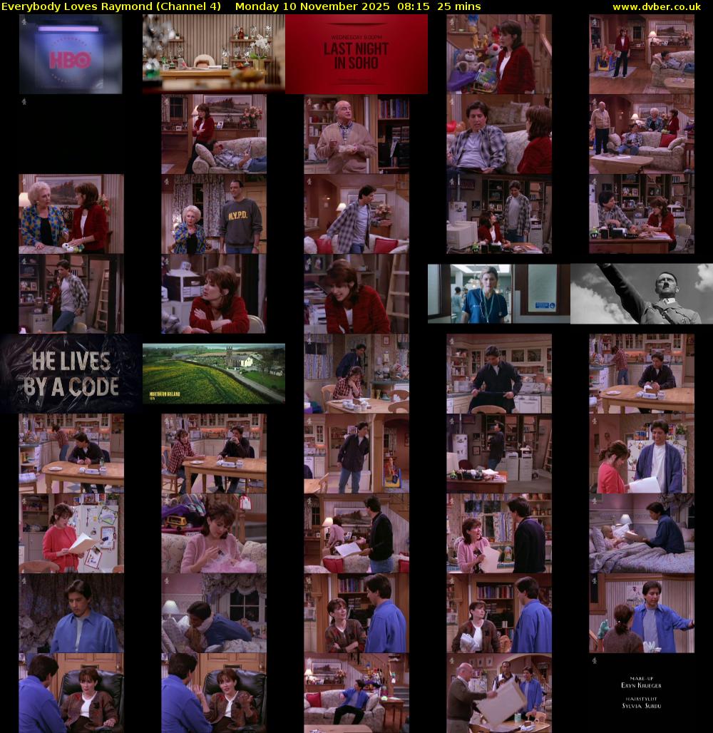 Everybody Loves Raymond (Channel 4) Monday 10 November 2025 08:15 - 08:40