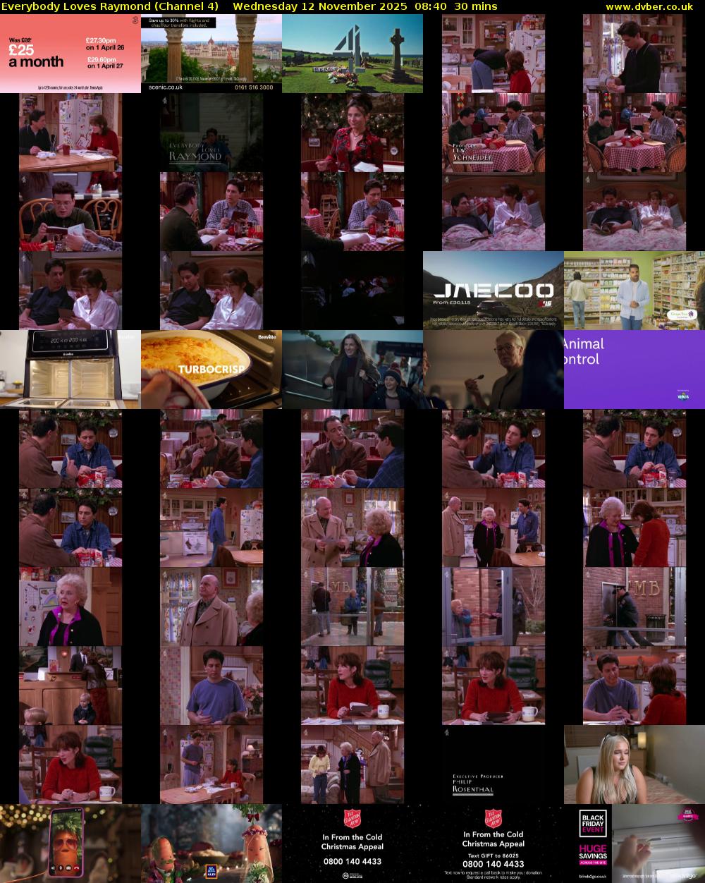 Everybody Loves Raymond (Channel 4) Wednesday 12 November 2025 08:40 - 09:10