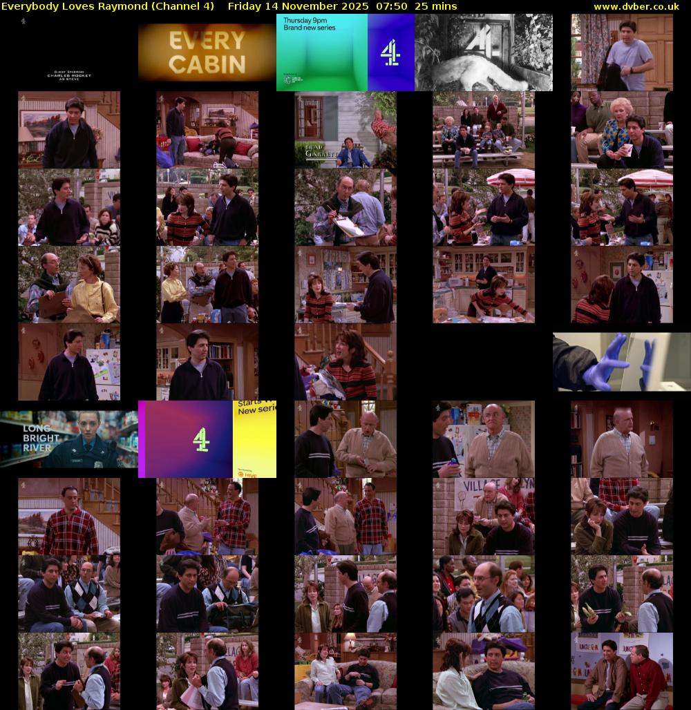 Everybody Loves Raymond (Channel 4) Friday 14 November 2025 07:50 - 08:15