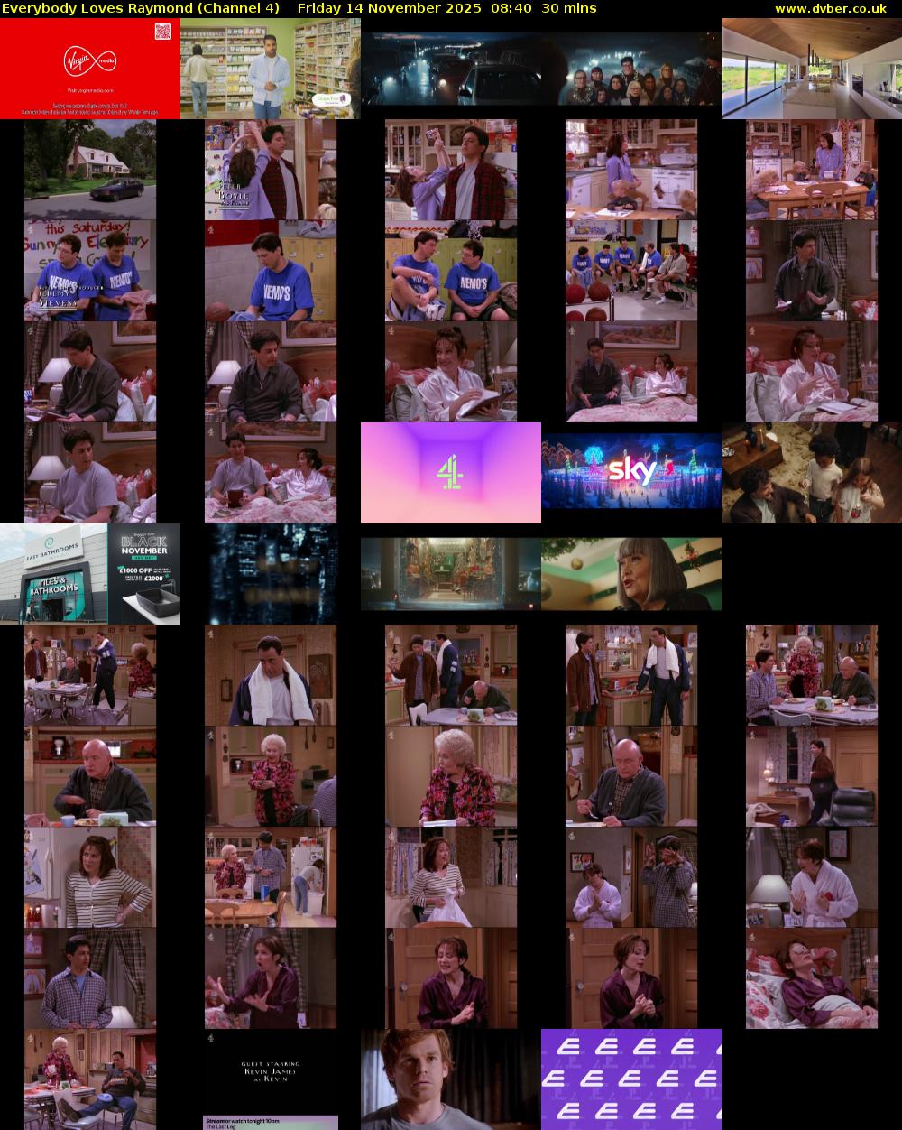 Everybody Loves Raymond (Channel 4) Friday 14 November 2025 08:40 - 09:10