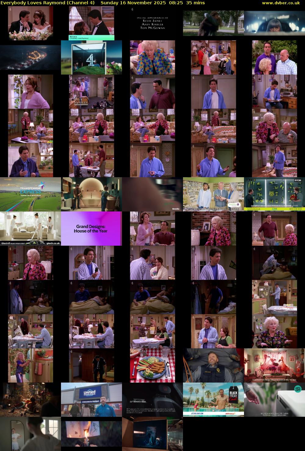 Everybody Loves Raymond (Channel 4) Sunday 16 November 2025 08:25 - 09:00