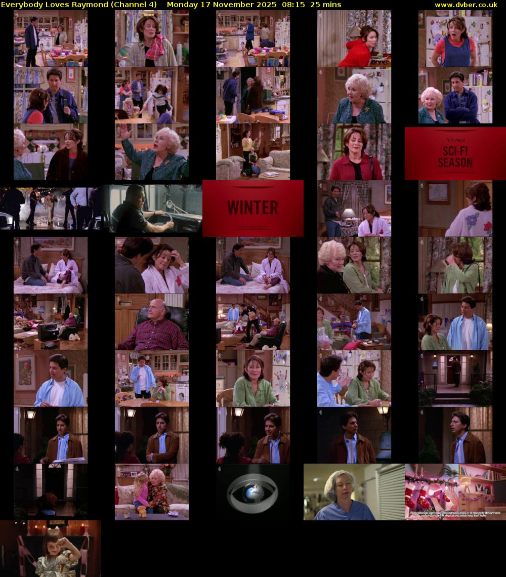 Everybody Loves Raymond (Channel 4) Monday 17 November 2025 08:15 - 08:40