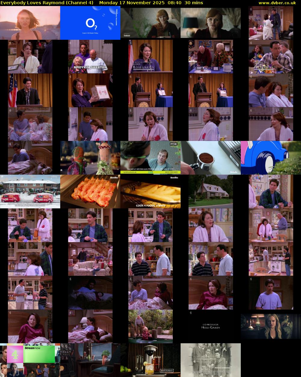Everybody Loves Raymond (Channel 4) Monday 17 November 2025 08:40 - 09:10