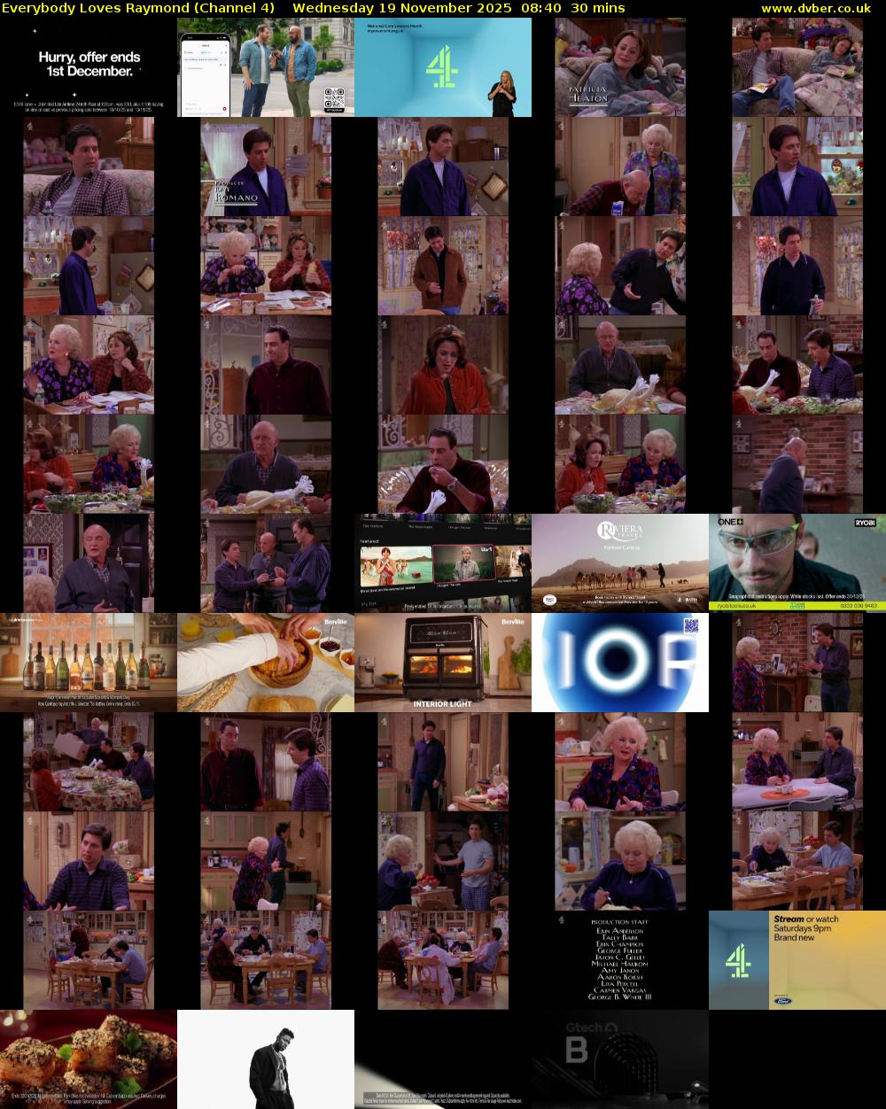 Everybody Loves Raymond (Channel 4) Wednesday 19 November 2025 08:40 - 09:10