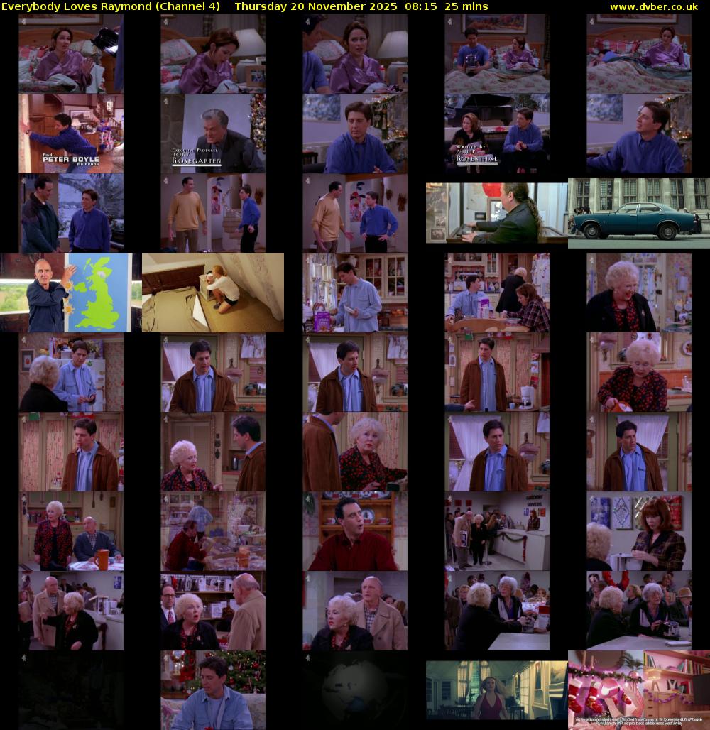 Everybody Loves Raymond (Channel 4) Thursday 20 November 2025 08:15 - 08:40
