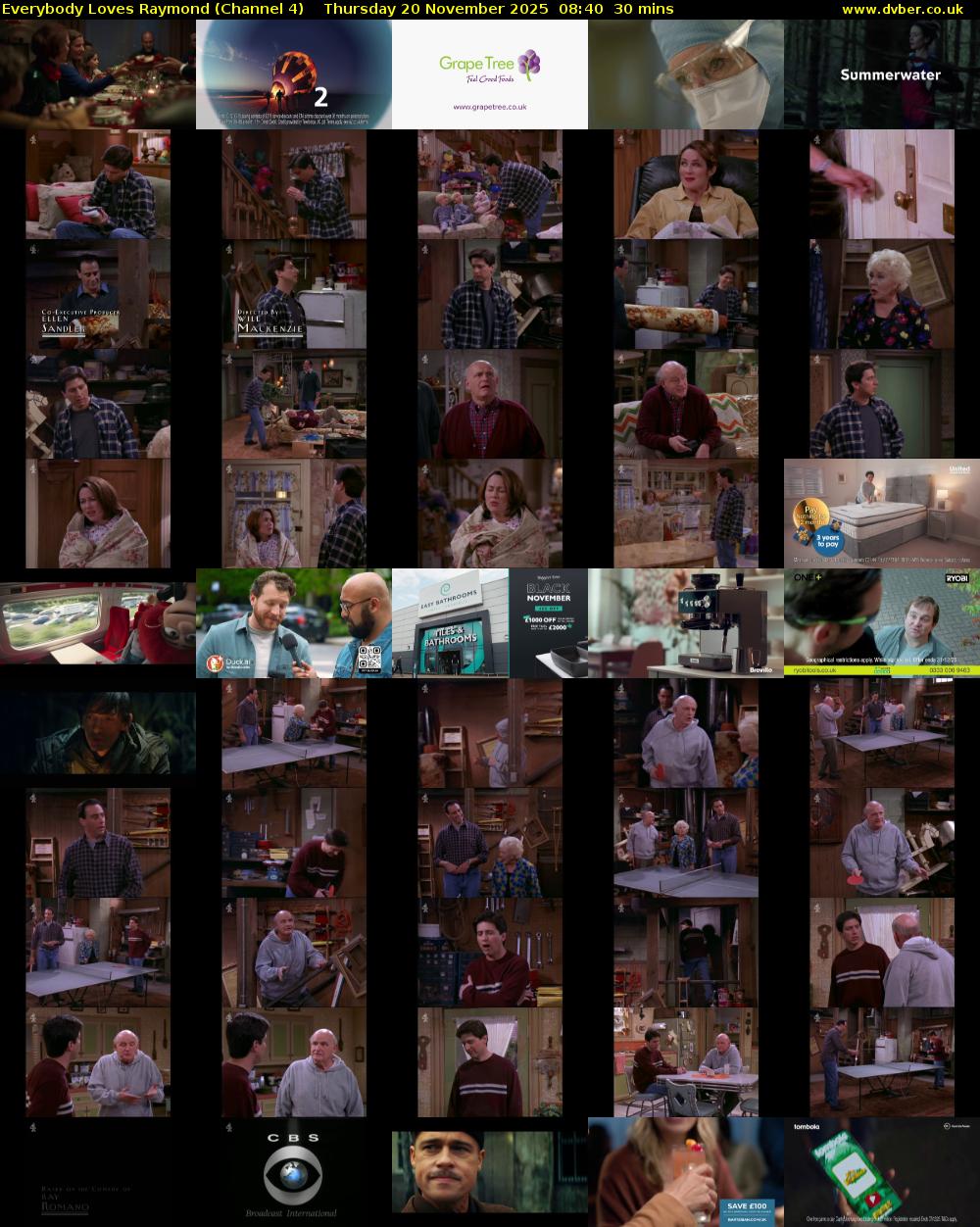 Everybody Loves Raymond (Channel 4) Thursday 20 November 2025 08:40 - 09:10