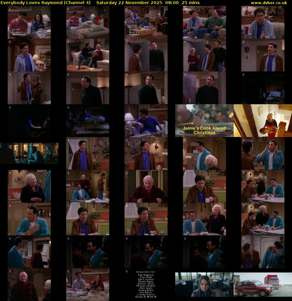 Everybody Loves Raymond (Channel 4) Saturday 22 November 2025 08:00 - 08:25