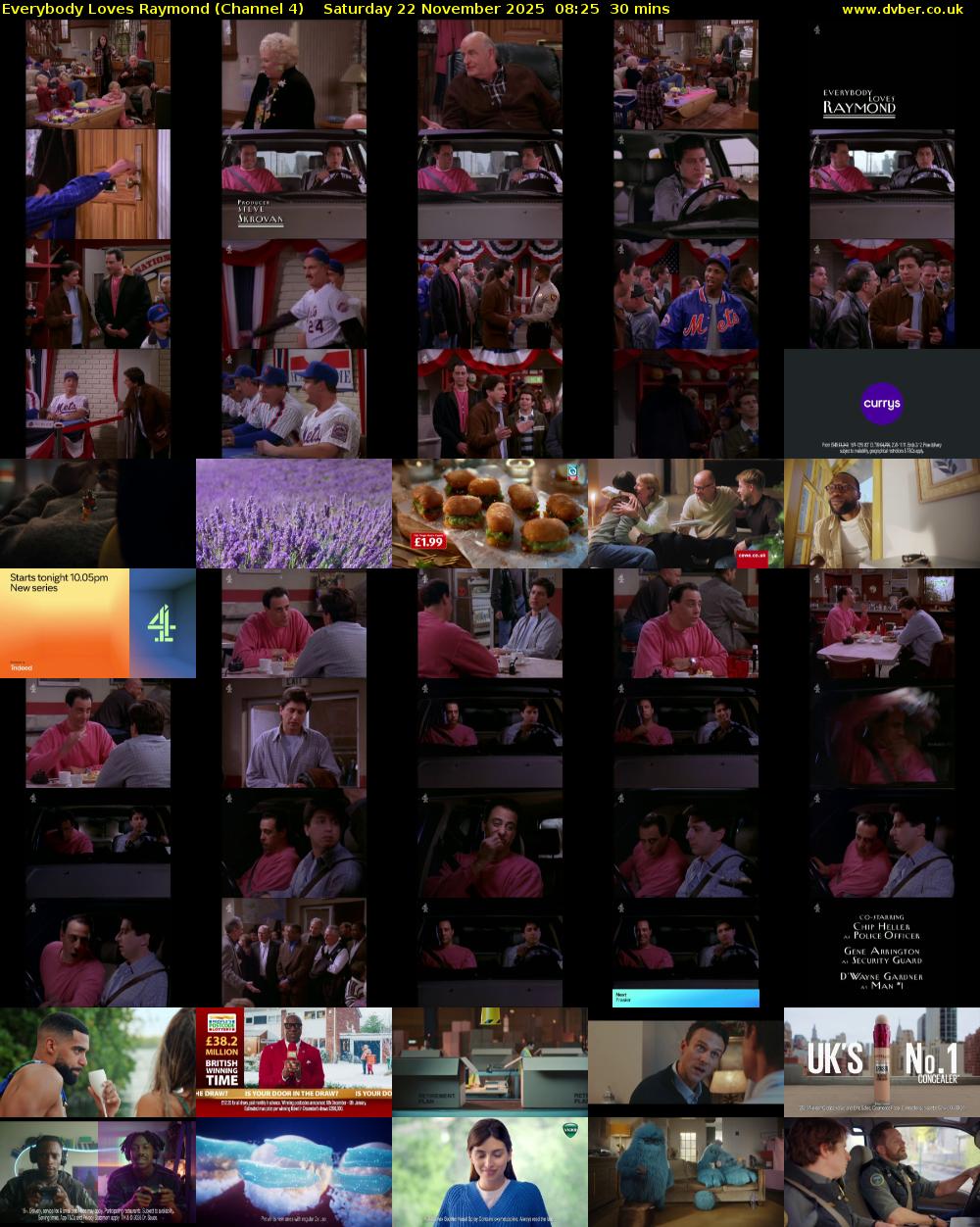 Everybody Loves Raymond (Channel 4) Saturday 22 November 2025 08:25 - 08:55