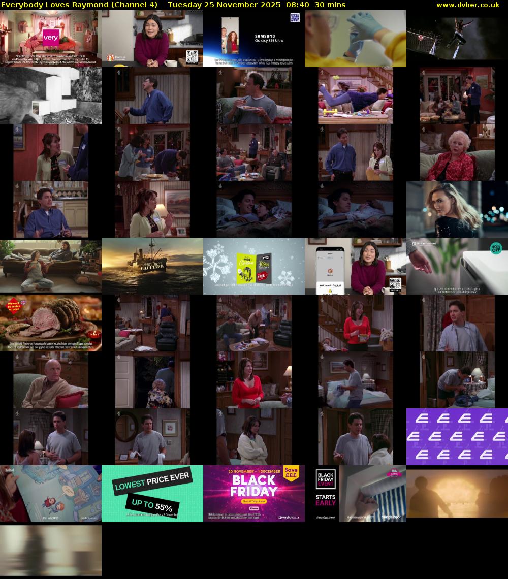 Everybody Loves Raymond (Channel 4) Tuesday 25 November 2025 08:40 - 09:10