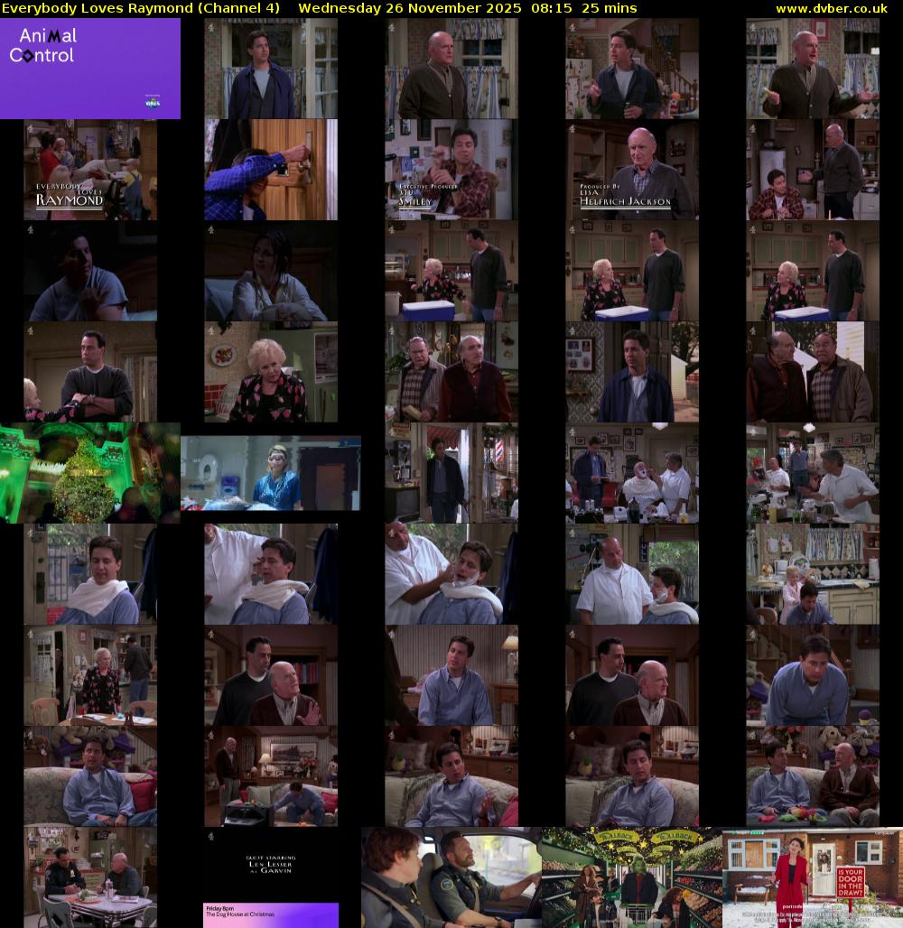Everybody Loves Raymond (Channel 4) Wednesday 26 November 2025 08:15 - 08:40