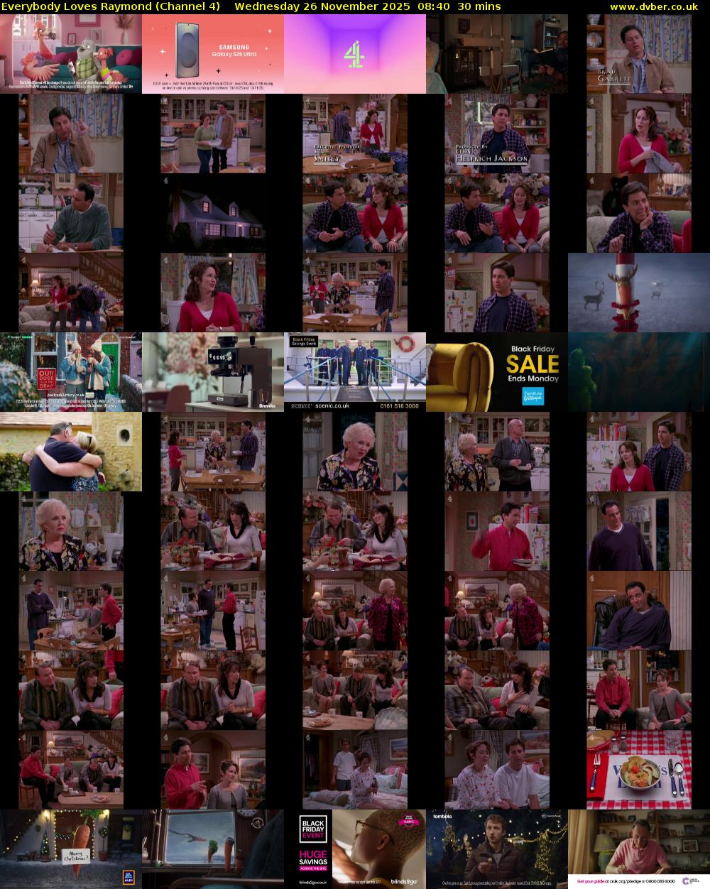 Everybody Loves Raymond (Channel 4) Wednesday 26 November 2025 08:40 - 09:10