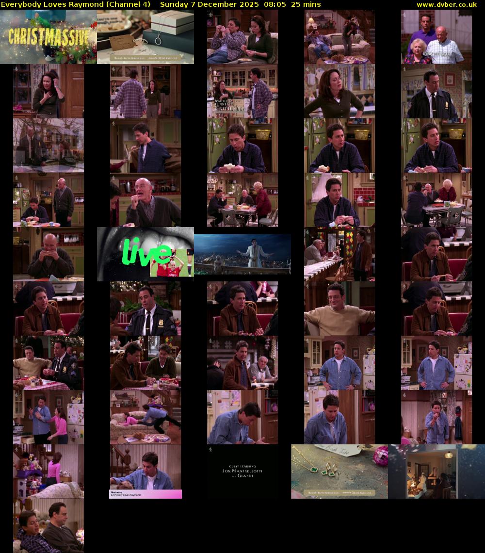Everybody Loves Raymond (Channel 4) Sunday 7 December 2025 08:05 - 08:30