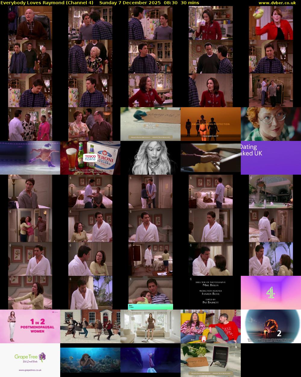 Everybody Loves Raymond (Channel 4) Sunday 7 December 2025 08:30 - 09:00