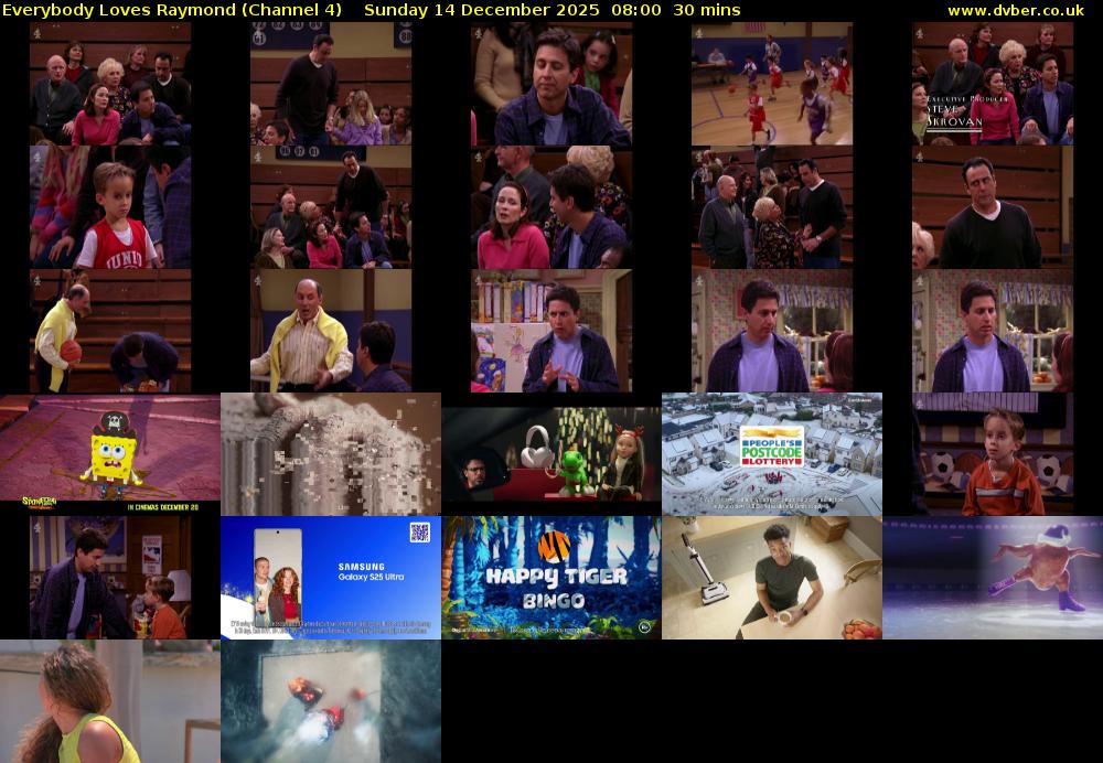 Everybody Loves Raymond (Channel 4) Sunday 14 December 2025 08:00 - 08:30