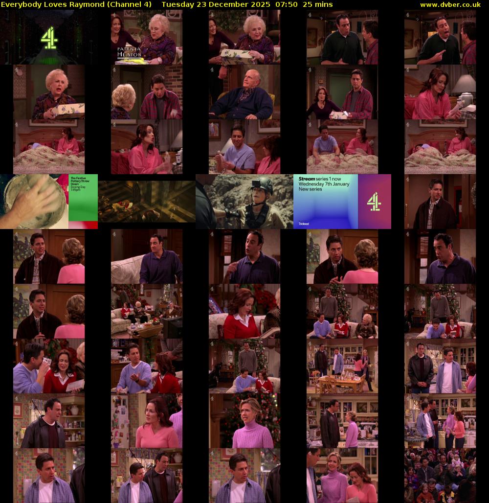 Everybody Loves Raymond (Channel 4) Tuesday 23 December 2025 07:50 - 08:15