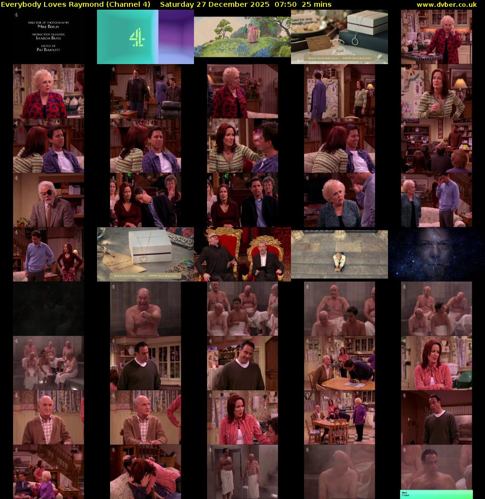 Everybody Loves Raymond (Channel 4) Saturday 27 December 2025 07:50 - 08:15