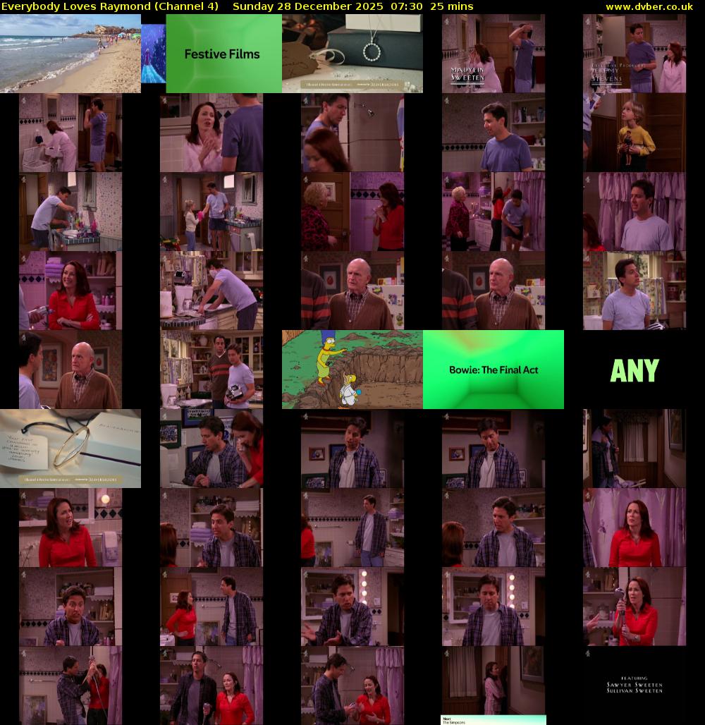 Everybody Loves Raymond (Channel 4) Sunday 28 December 2025 07:30 - 07:55