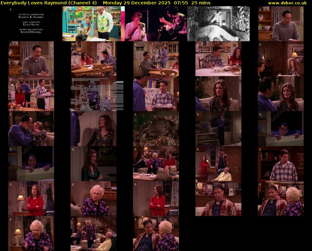 Everybody Loves Raymond (Channel 4) Monday 29 December 2025 07:55 - 08:20