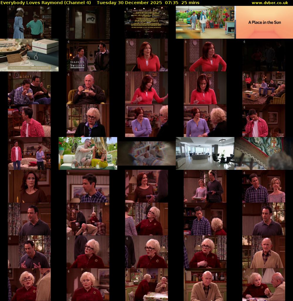Everybody Loves Raymond (Channel 4) Tuesday 30 December 2025 07:35 - 08:00