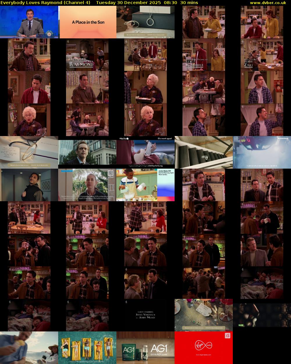 Everybody Loves Raymond (Channel 4) Tuesday 30 December 2025 08:30 - 09:00