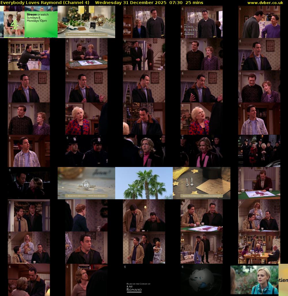 Everybody Loves Raymond (Channel 4) Wednesday 31 December 2025 07:30 - 07:55