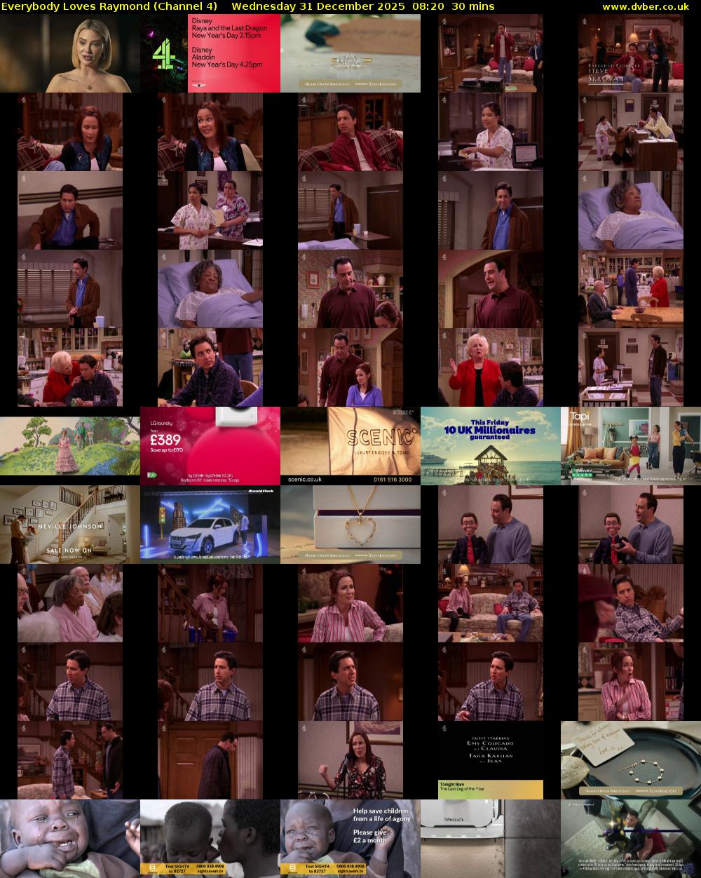 Everybody Loves Raymond (Channel 4) Wednesday 31 December 2025 08:20 - 08:50