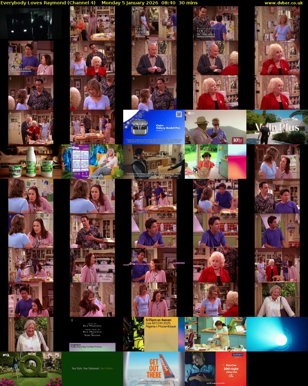 Everybody Loves Raymond (Channel 4) Monday 5 January 2026 08:40 - 09:10