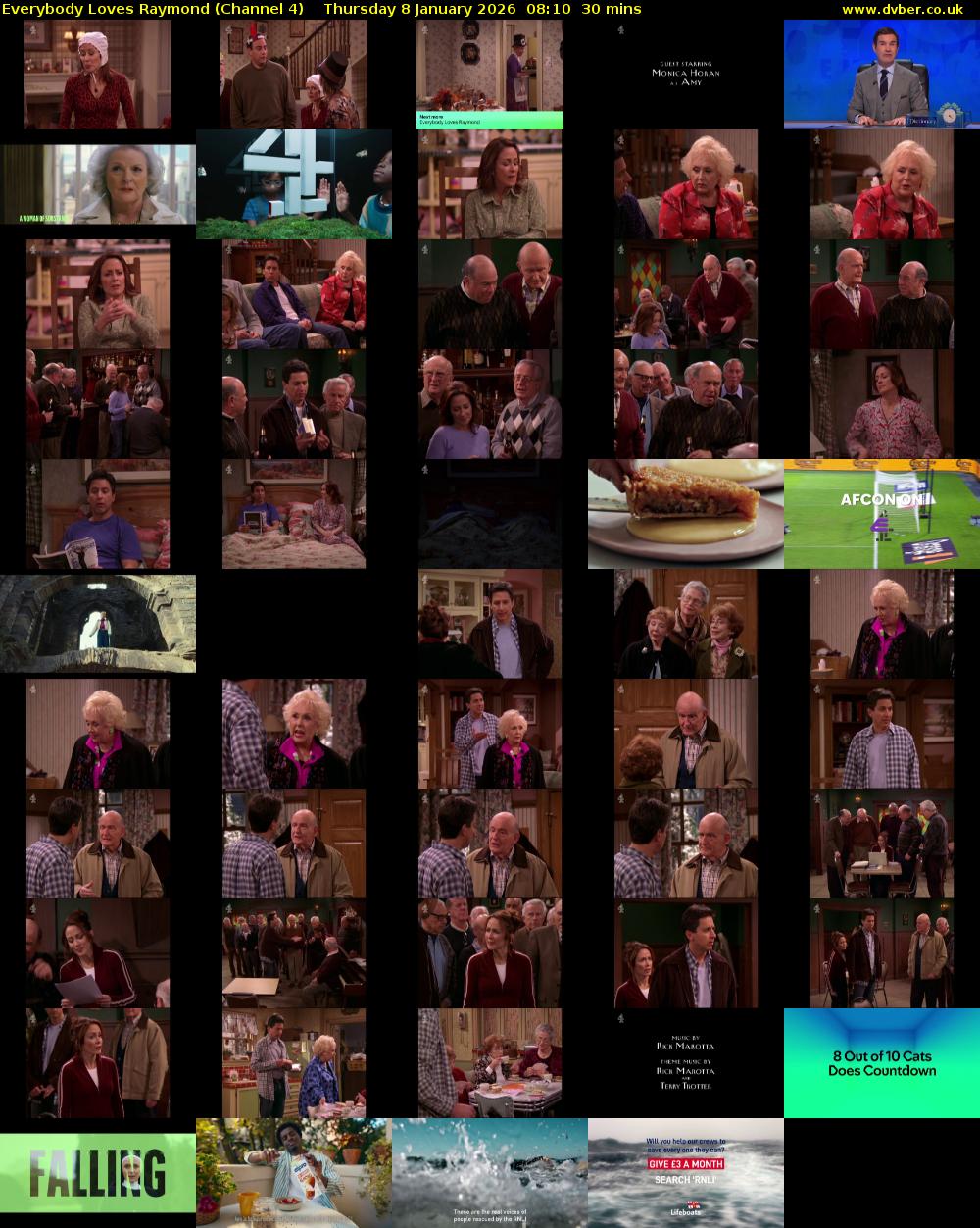 Everybody Loves Raymond (Channel 4) Thursday 8 January 2026 08:10 - 08:40