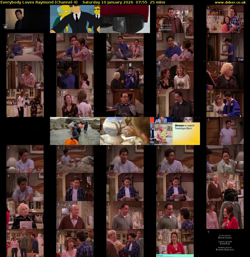Everybody Loves Raymond (Channel 4) Saturday 10 January 2026 07:55 - 08:20
