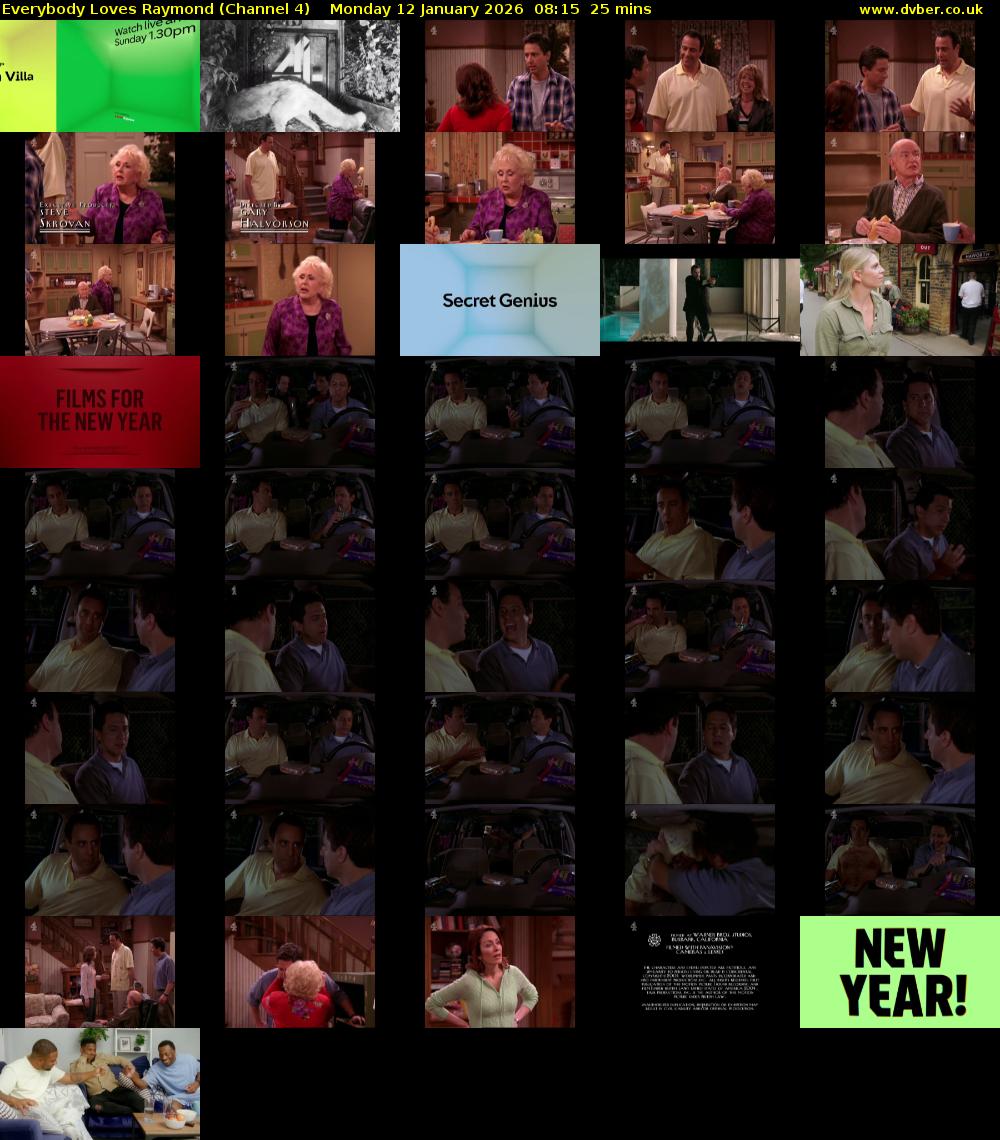Everybody Loves Raymond (Channel 4) Monday 12 January 2026 08:15 - 08:40