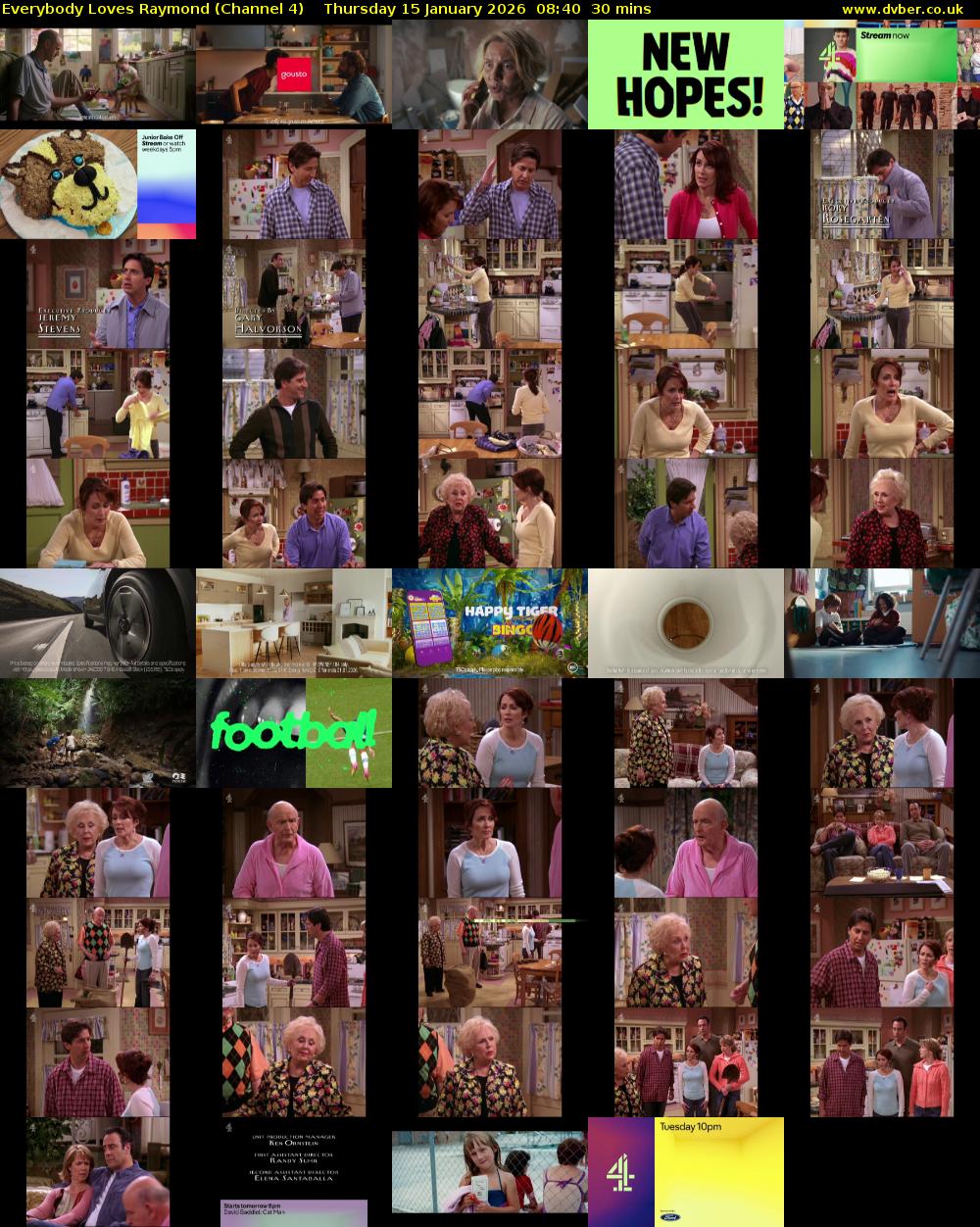 Everybody Loves Raymond (Channel 4) Thursday 15 January 2026 08:40 - 09:10
