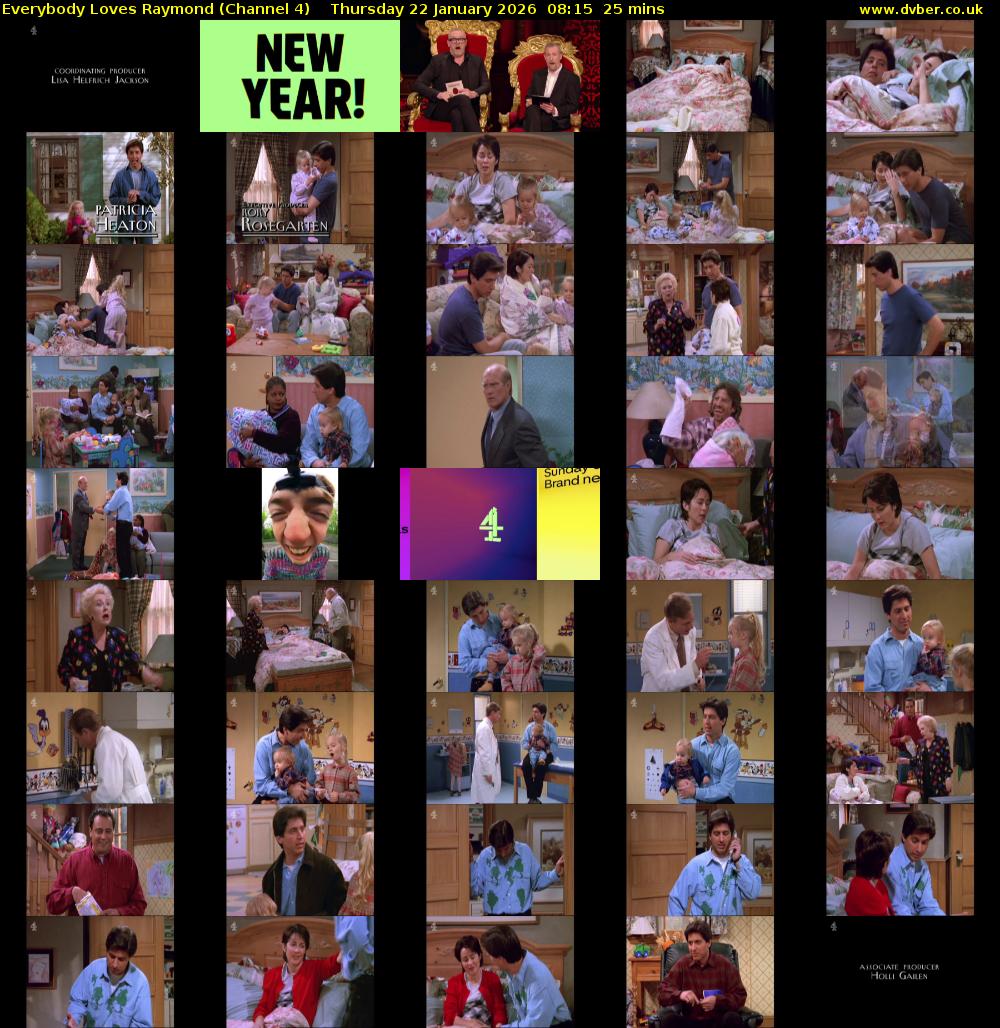 Everybody Loves Raymond (Channel 4) Thursday 22 January 2026 08:15 - 08:40