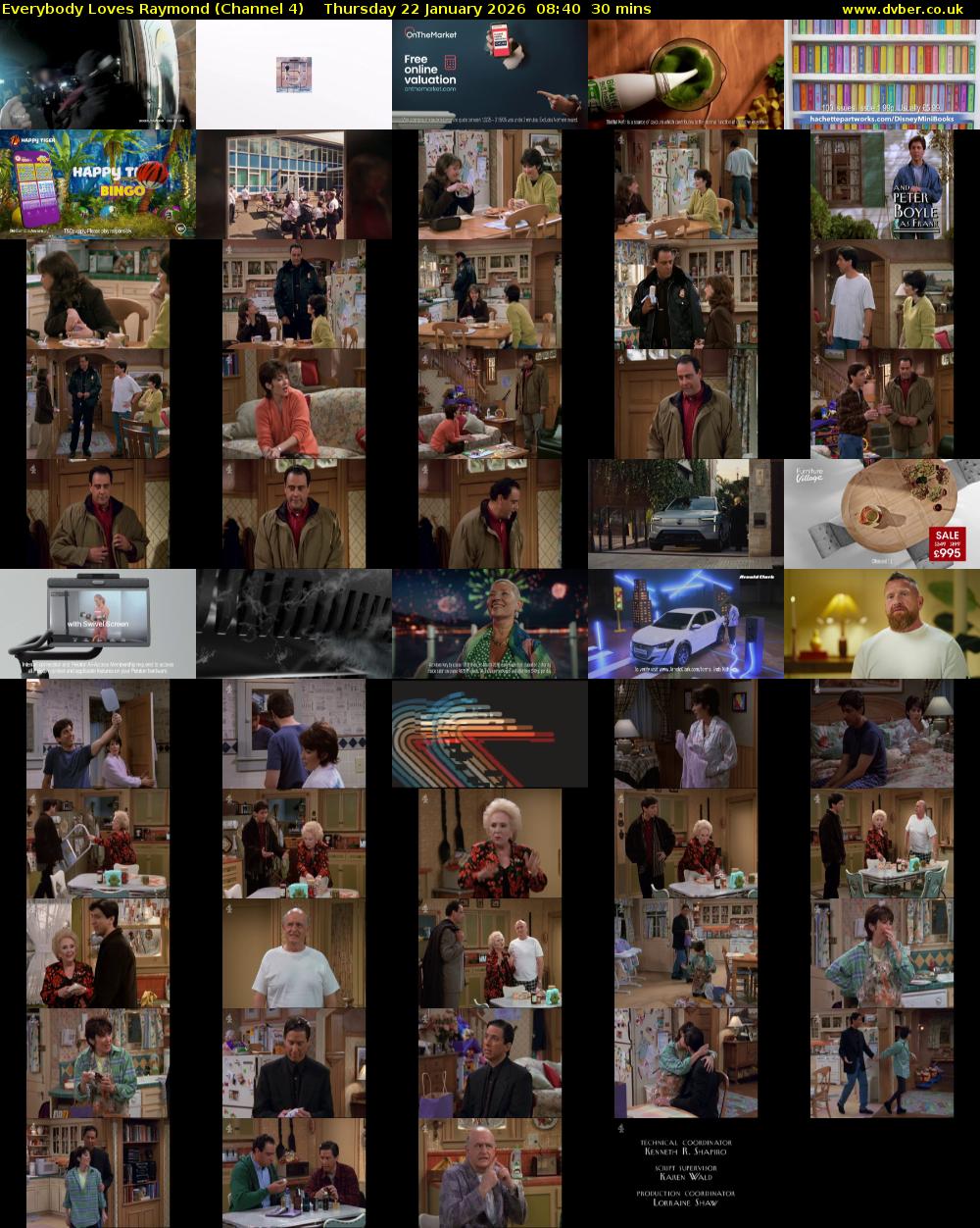 Everybody Loves Raymond (Channel 4) Thursday 22 January 2026 08:40 - 09:10