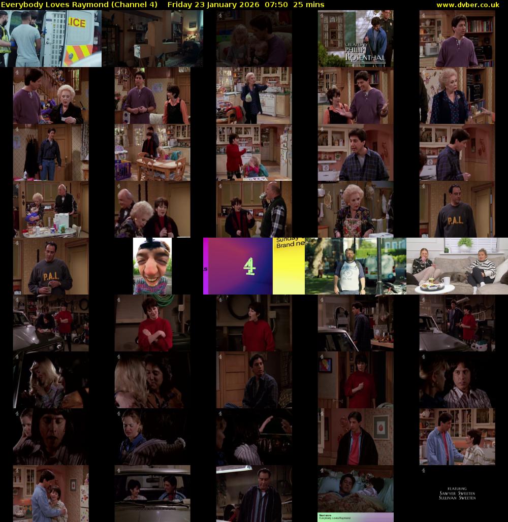 Everybody Loves Raymond (Channel 4) Friday 23 January 2026 07:50 - 08:15