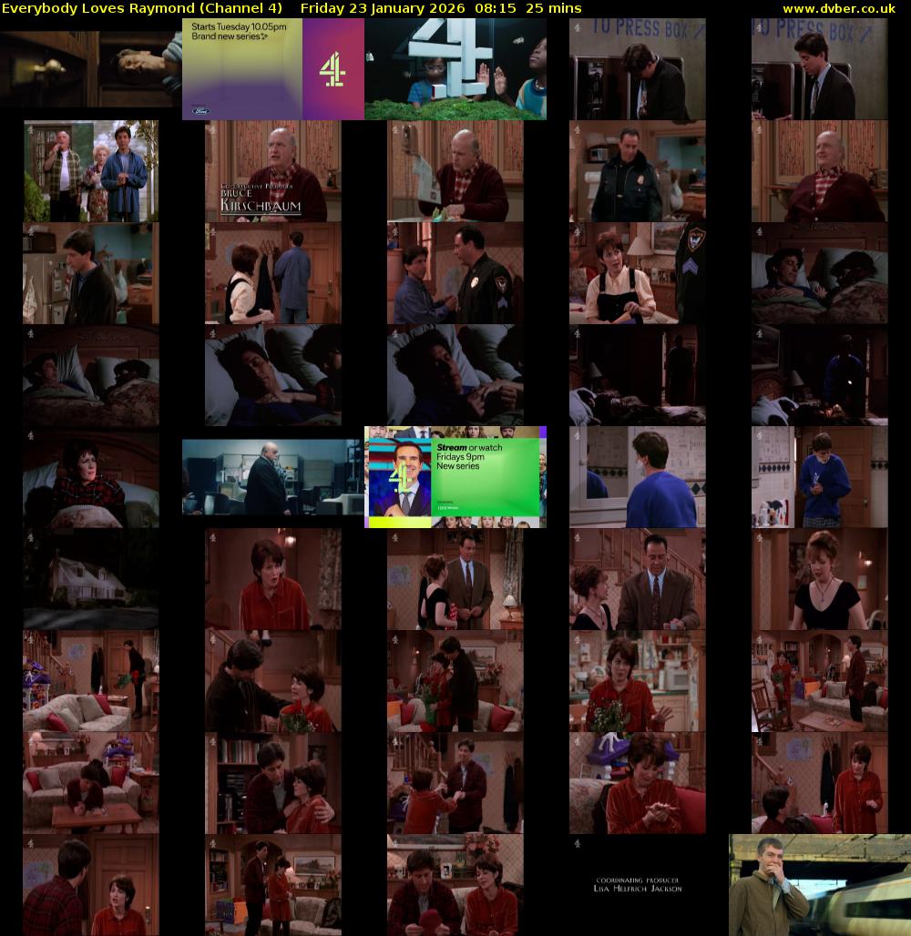 Everybody Loves Raymond (Channel 4) Friday 23 January 2026 08:15 - 08:40