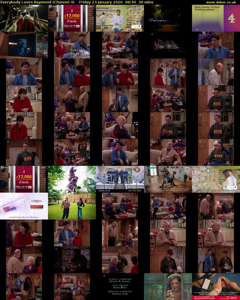 Everybody Loves Raymond (Channel 4) Friday 23 January 2026 08:40 - 09:10