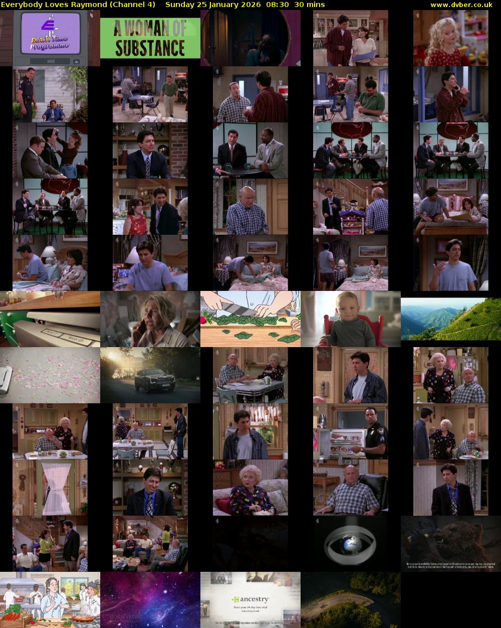 Everybody Loves Raymond (Channel 4) Sunday 25 January 2026 08:30 - 09:00