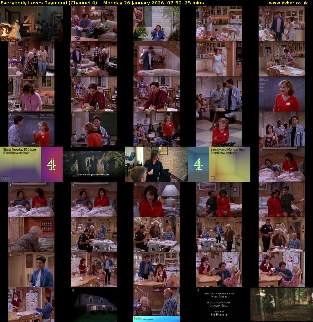 Everybody Loves Raymond (Channel 4) Monday 26 January 2026 07:50 - 08:15