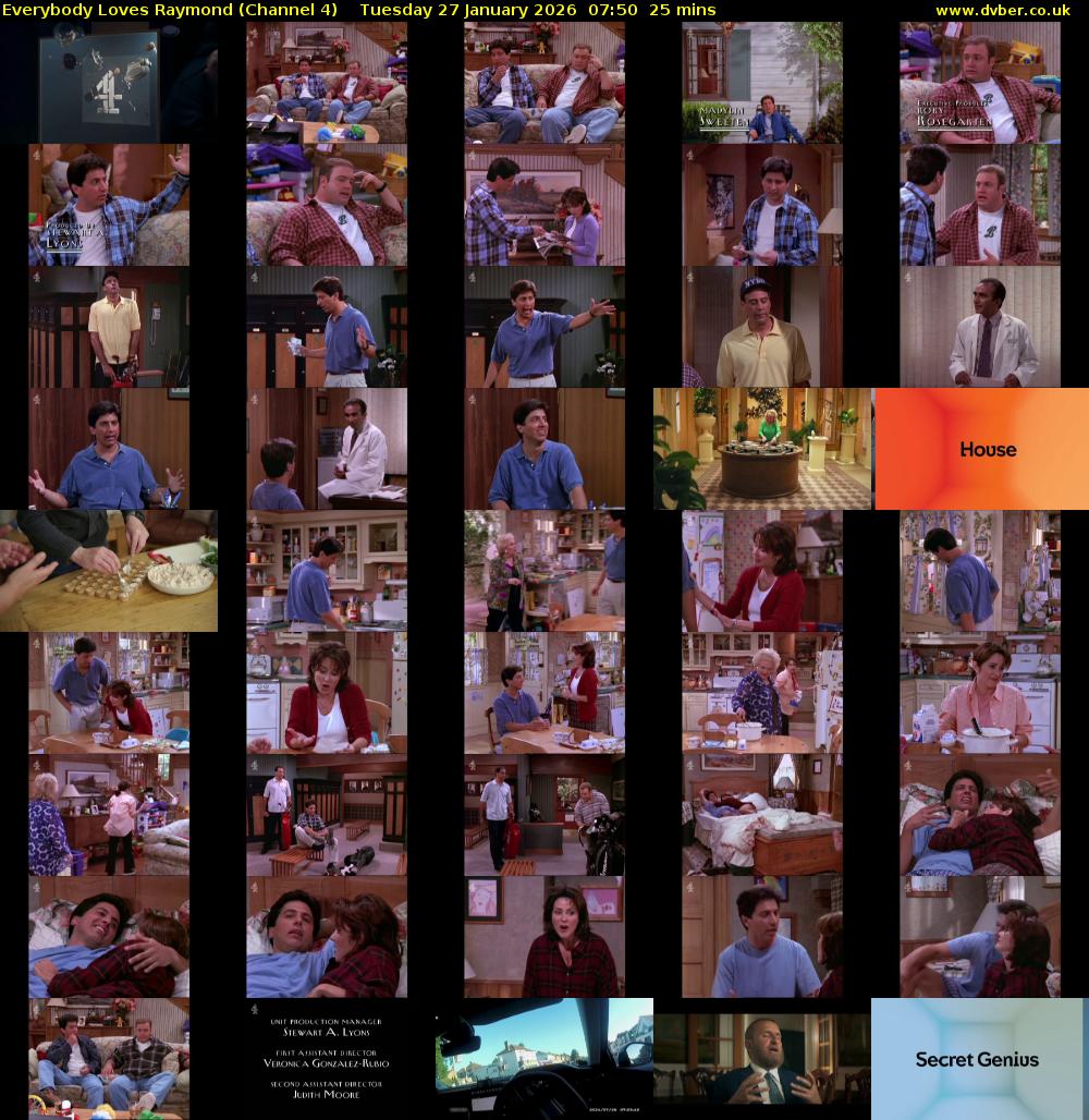 Everybody Loves Raymond (Channel 4) Tuesday 27 January 2026 07:50 - 08:15