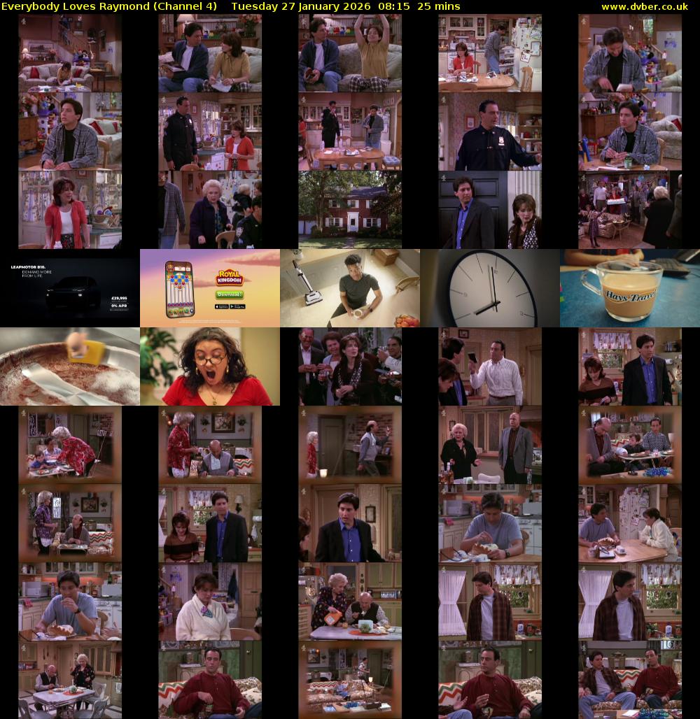 Everybody Loves Raymond (Channel 4) Tuesday 27 January 2026 08:15 - 08:40