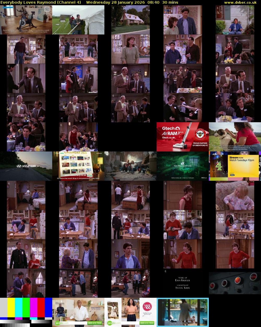 Everybody Loves Raymond (Channel 4) Wednesday 28 January 2026 08:40 - 09:10