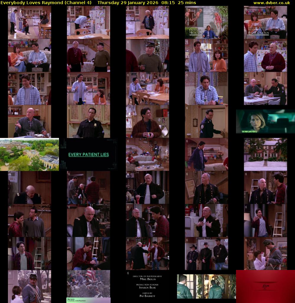 Everybody Loves Raymond (Channel 4) Thursday 29 January 2026 08:15 - 08:40